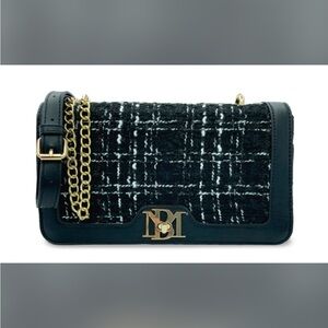 Badgley Mischka Black and Gold Crossbody Bag